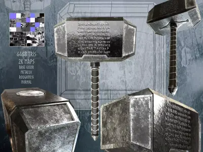 Thor Hammer Mjoelnir 3D model