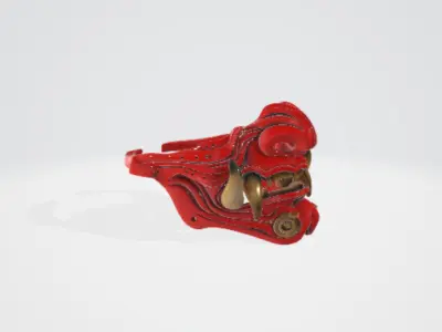 Samurai mask 4 3D model