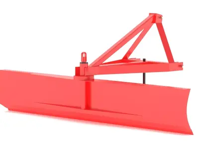 Soil Scraper GS 300 Ground Leveling Equipment 3D model