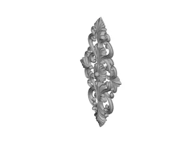 Pendant Ornate Floral Pendant Gold Antique Pendant Trending 3D print model