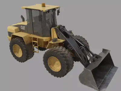 YELLOW Bulldozer 3D model