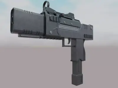 Mac 10 Mk2 Costumized Free 3D model
