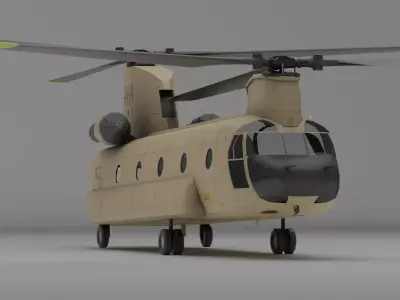 helicopter 3D model 7
