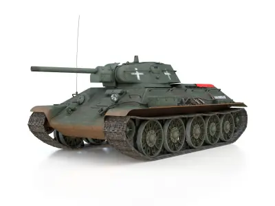 T-34-76 - Model 1942 - Soviet tank in Italian Service 3D model