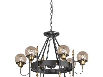 Globe Trenger Chandelier 6  3D model