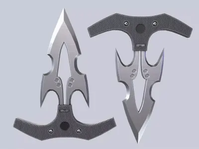 Punch dagger Low-poly 3D model
