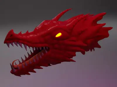 dragon head Free 3D model order