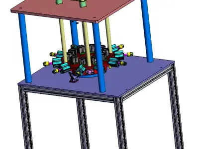 Fully Automatic Buckle Press Machine  3D model