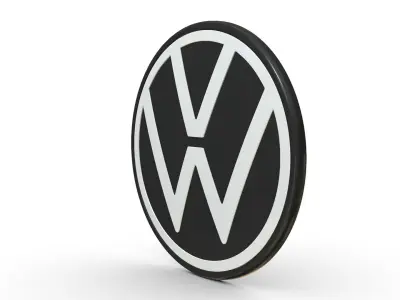 Volkswagen Logo 3D model V2