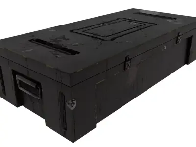 Weapon case box Low-poly 3D model