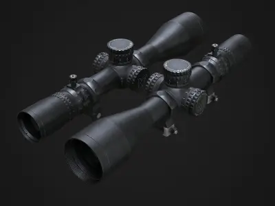 Night Force Scope 32x50 Low-poly 3D model