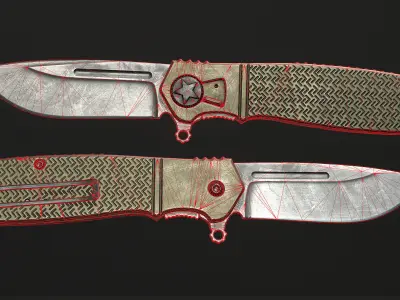 Knife CRKT  Low-poly 3D model