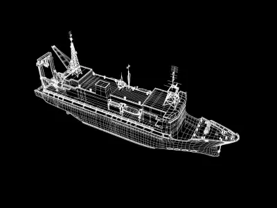 Dock Landing Ship  3D model