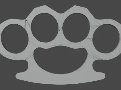 knuckles Low-poly 3D model