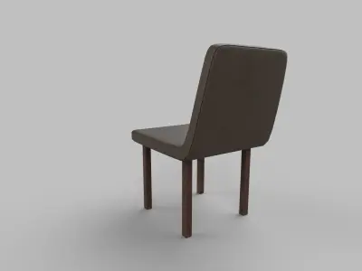 chair leather Low-poly 3D model