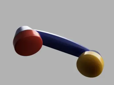 Retro Telephone Handset Free 3D print model