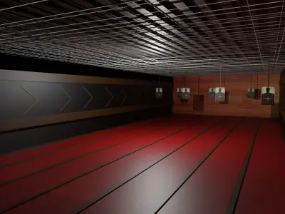 Shooting Range Low-poly 3D model get