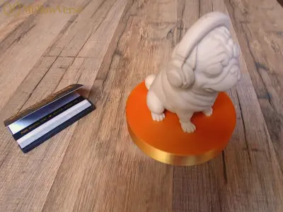 Chill Pug Herb Grinder-2 Part Magnetic - MellowVerse 3D print model