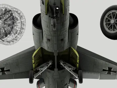 F104G starfighter fighter jet Free 3D model