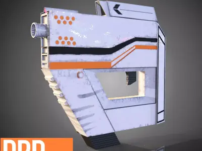 SCI-FI GUN MINIS Low-poly 3D model