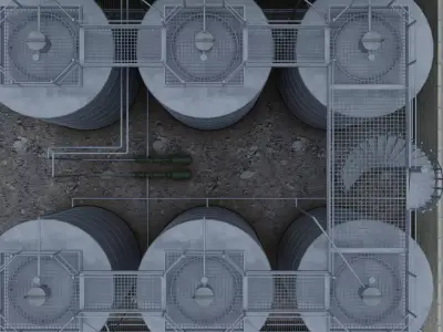 Fermentation Plant 3D model