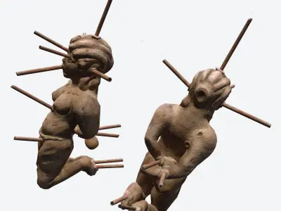 Roman Voodoo Doll Low-poly 3D model