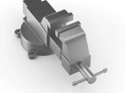 Vises metal vise 3D model