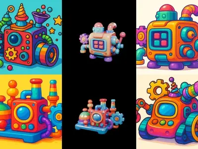 Wood Toy bundle 30 pack 46 glb Low-poly 3D model