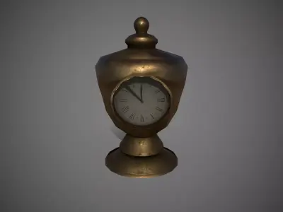 Table Clock Free low-poly 3D model purchase