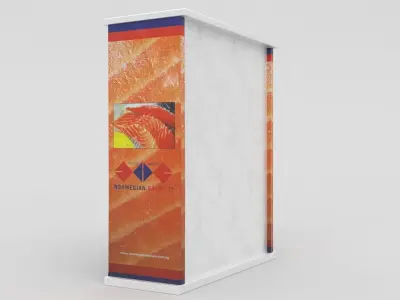 Salmon Dispenser Low-poly 3D model