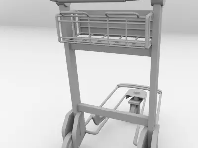 Airport Trolley 3D model