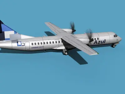 ATR  ATR-72-600 Azul 3D model