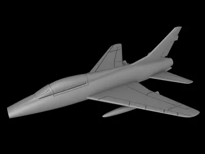 F-100 SUPER SABRE SCALE 1-72 Printable Files 3D print model