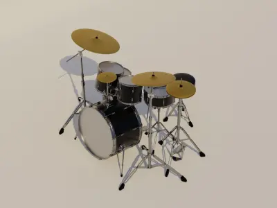 Drum set kit - kit 3D model