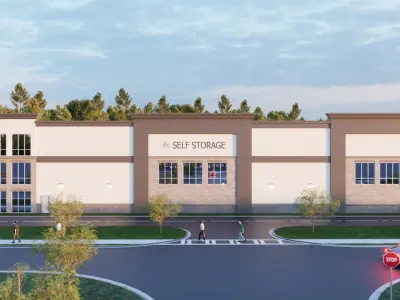Storage Building-Self Storage Warehouse-Commercial Building 3D model