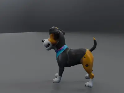 dog statue  3D model