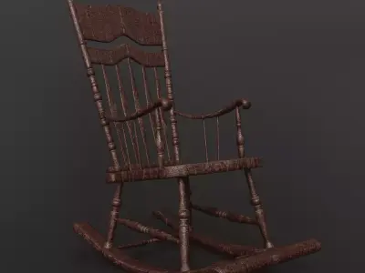 Old Rocking Chair 3D model
