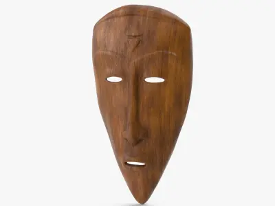  African Congo Mask 2 Wood 