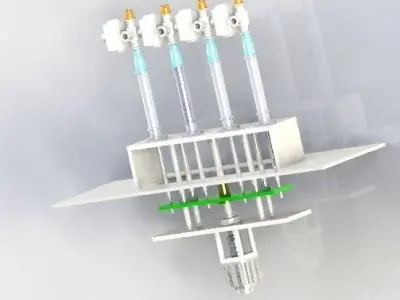 Filling liquid module 3D model