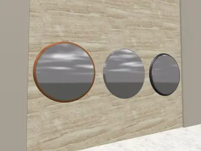 Beveled Mirror Circle 3D model