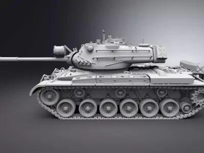M47 Patton Scale model   3D print model