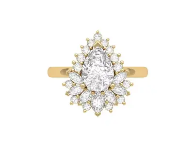 Wedding Ring  3D print model 218