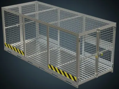 Cage 3A Low-poly 3D model