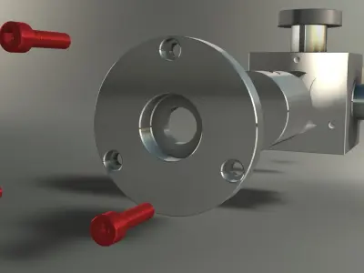 Filler Machine Distributer Valve 3D model