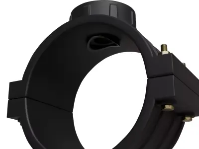 Pipe Clamp Plastic 3D model