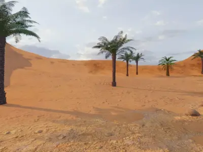 Desert Village Settlement 3D model