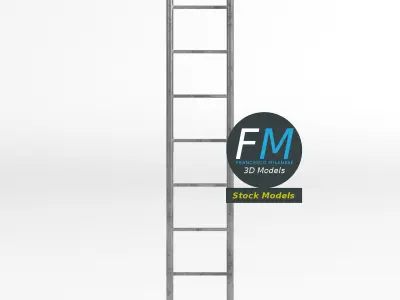 Industrial ladder 3D model