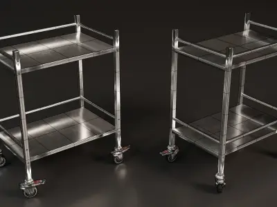Medical Trolley Free low-poly 3D model