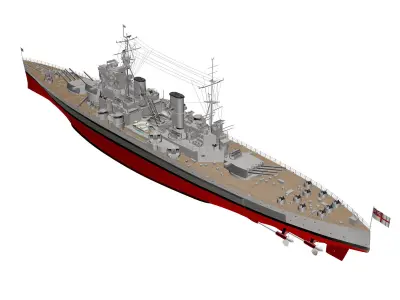 King George Battleship 3D model