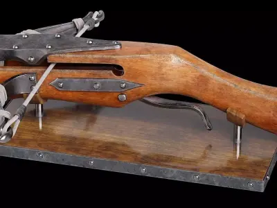Witcher Crossbow Low-poly 3D model